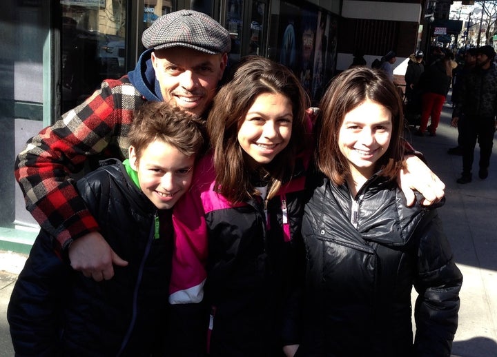 The author's last picture with all three of his kids