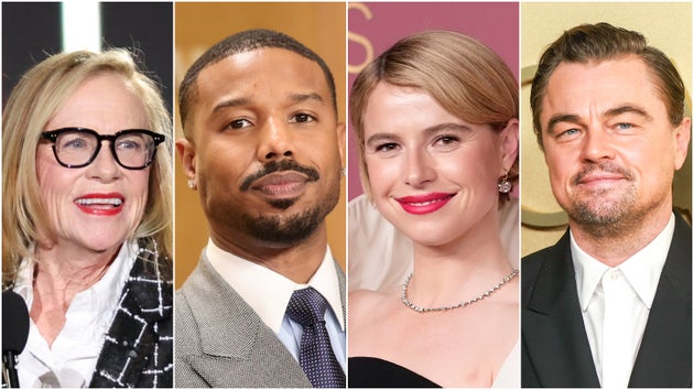 （左から）エイミー・マディガン、マイケル・B・ジョーダン、ジェシー・バックリー、レオナルド・ディカプリオ