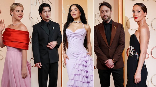 Jessie Buckley, Hudson Williams, Chase Infiniti, Kieran Culkin and Rose Byrne on the 2026 Oscars red carpet