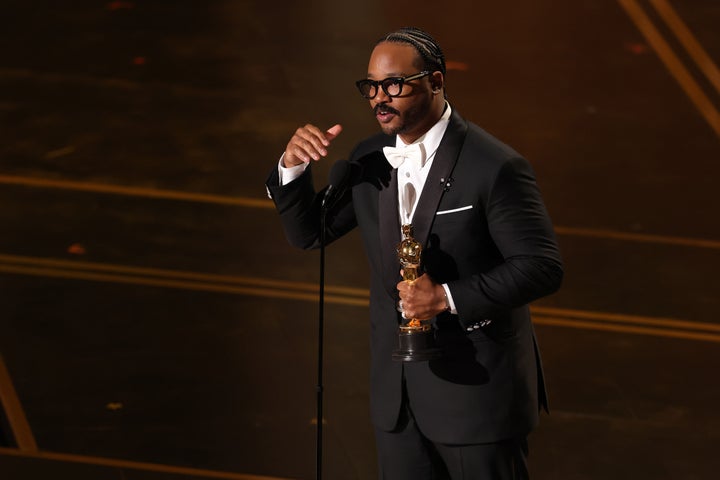 Ryan Coogler accepts the award for Best Original Screenplay for 