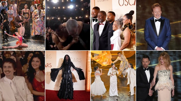 A selection of scene-stealing moments from the 2026 Oscars