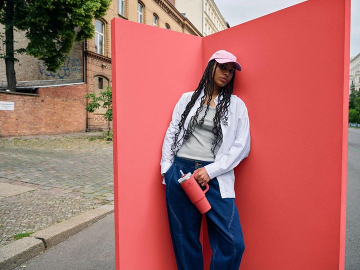 The Stanley cup in this rich red hue may *appear* to be full price, but it's secretly been dropped down from $40 to $35. Why? I don't know, but I'm not complaining.
