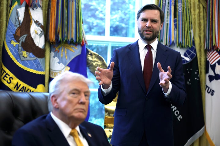 "I think all of us, whether you’re a Democrat or Republican, should pray for success and pray for the safety of our troops," Vice President JD Vance said Monday during an Oval Office press event.