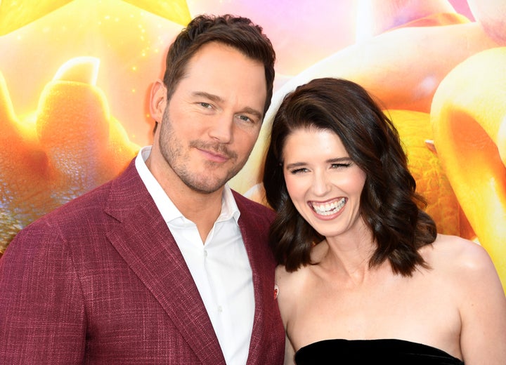 Chris Pratt and Katherine Schwarzenegger at the 2023 premiere of 