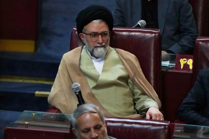Iranian Intelligence Minister Esmail Khatib attends the inauguration ceremony of the 6th term of the Assembly of Experts in Tehran, Iran, on May 21, 2024.