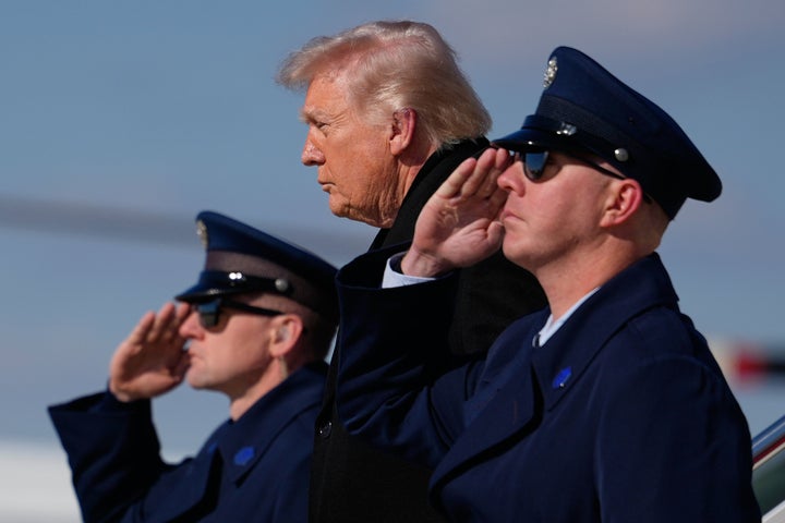 President Donald Trump arrives on Air Force One, Wednesday, March 18, 2026, at Joint Base Andrews, Md., after attending the casualty return at Dover Air Force Base, Del., for the six crew members of an Air Force refueling aircraft who died when their plane crashed in western Iraq while supporting operations against Iran. (AP Photo/Julia Demaree Nikhinson)