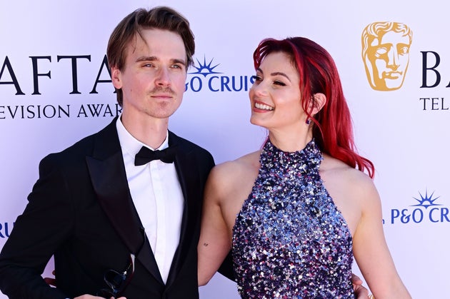 Joe Sugg and Dianne Buswell at last year's TV Baftas