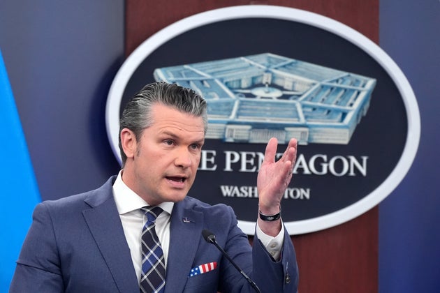 Pete Hegseth made his remarks in a press briefing at the Pentagon.