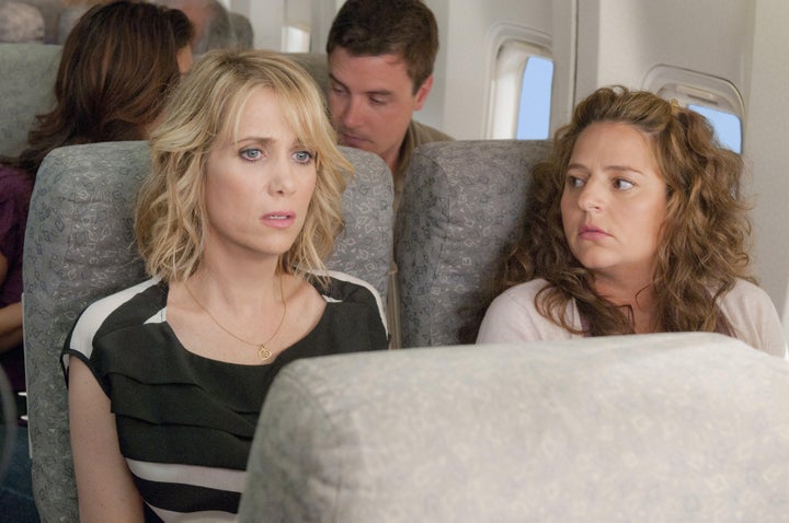 Bridesmaids writers Kristen Wiig and Annie Mumolo also got to share a scene in the movie