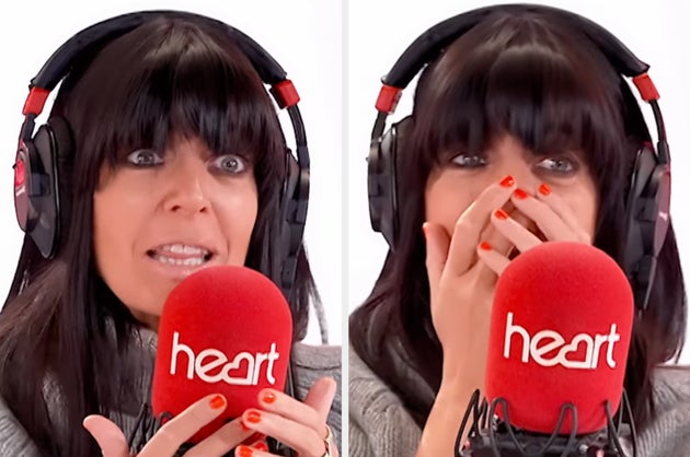 Claudia Winkleman on Friday's edition of Heart Breakfast