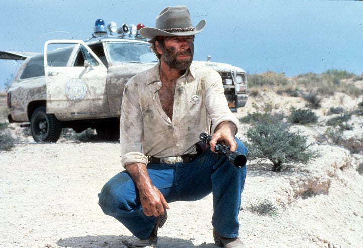 Norris portrays a renegade Texas Ranger in the 1983 film "Lone Wolf McQuade."