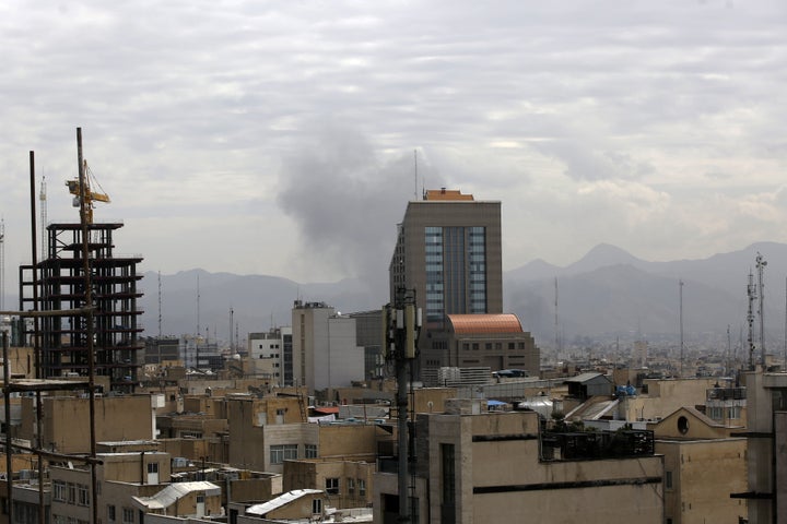 Smoke rise after powerful explosions as the Israeli army announced a new wave of attacks on Tehran, the capital of Iran, on March 21, 2026. (Photo by Fatemeh Bahrami/Anadolu via Getty Images)