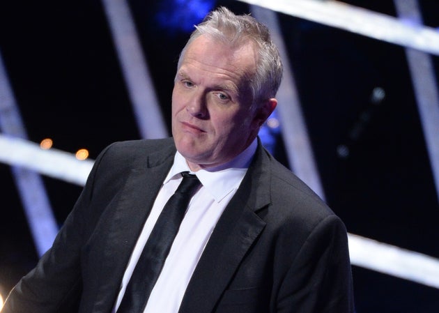 Greg Davies accepting a TV Bafta in 2016