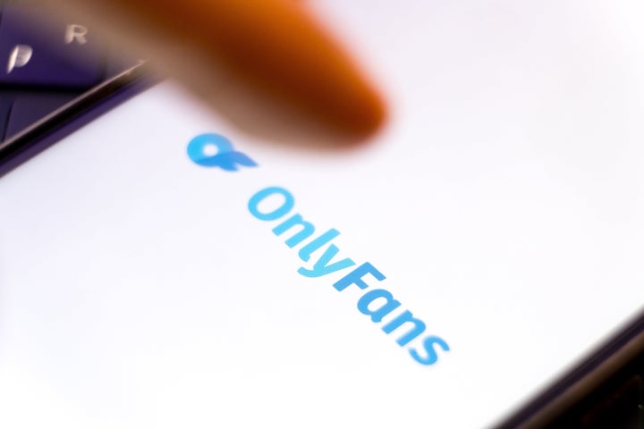 The OnlyFans logo appears on a smartphone screen in this photo illustration in Athens, Greece, on October 25, 2025. (Photo by Nikolas Kokovlis/NurPhoto via Getty Images)