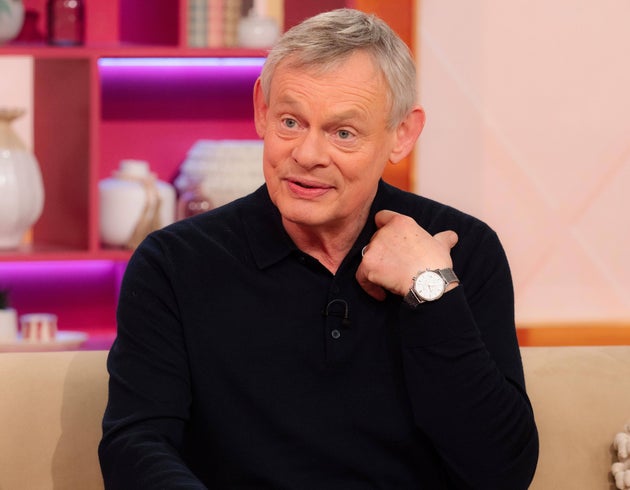 Martin Clunes being interviewed on Lorraine earlier this month