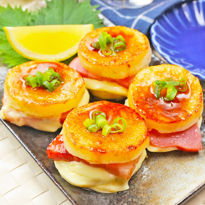 長芋のベーコンチーズ挟み焼き