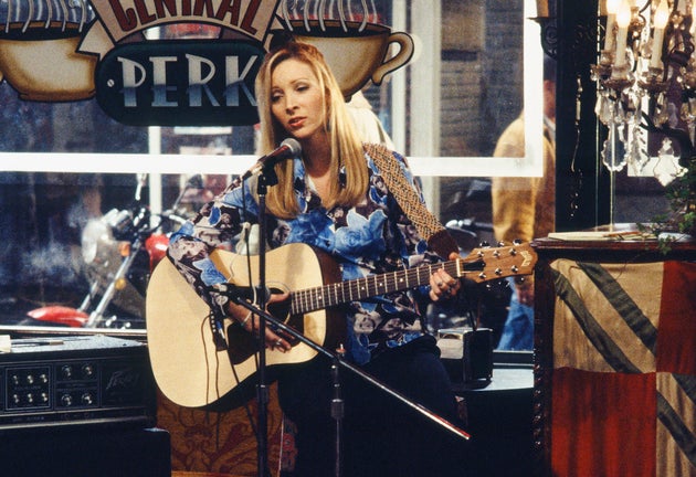 Lisa Kudrow on the set of Friends at the height of the show's success