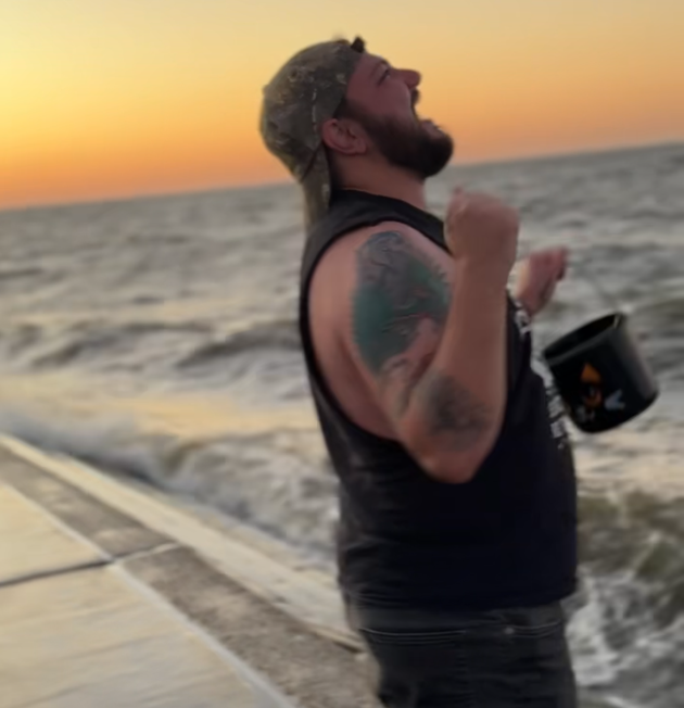 Austin Davenport in New Orleans, screaming into the void.