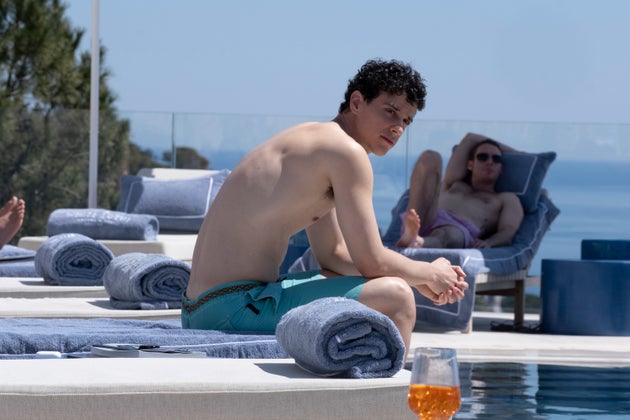 Adam DiMarco as Albie in the second season of The White Lotus