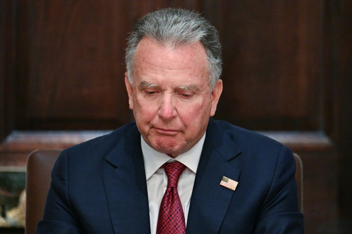 US special envoy Steve Witkoff looks on during a cabinet meeting in the Cabinet Room of the White House in Washington, DC, on March 26, 2026. (Photo by Jim WATSON / AFP via Getty Images)