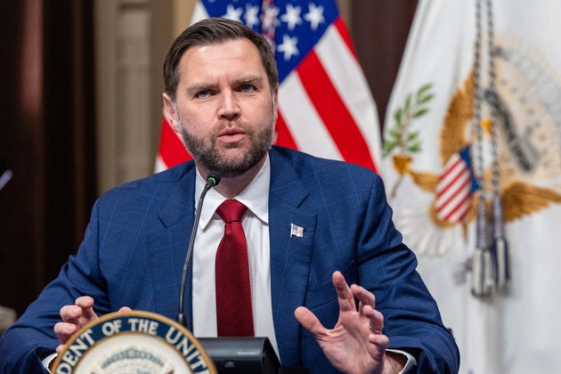 Vice President JD Vance, here at the White House on March 27, shared a faith-based explanation for UFO sightings and alien encounters during an interview with podcaster Benny Johnson.