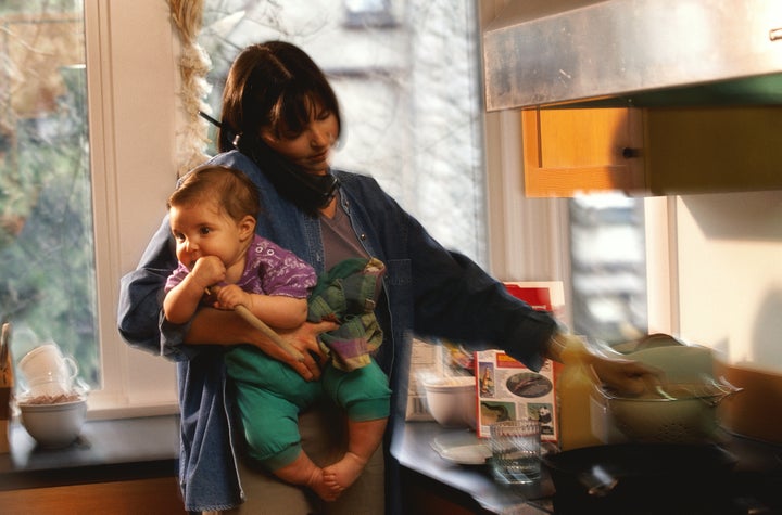 Moms are still the ones doing majority of the primary parenting labor (logistics, admin, day-to-day drudgery) — even as the family breadwinner.