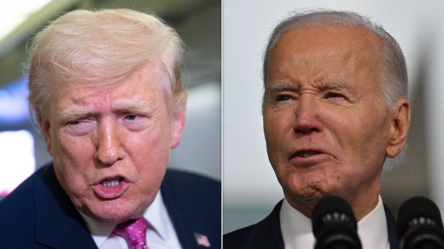 President Donald Trump and former President Joe Biden.