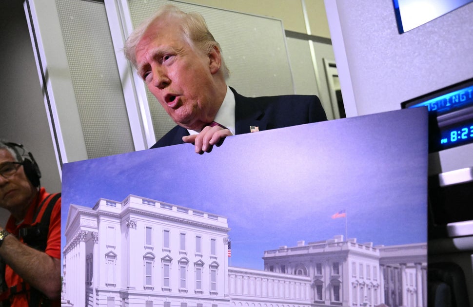 Trump sagt, der neue Ballsaal sei eigentlich nur ein „Schuppen“ für einen ...