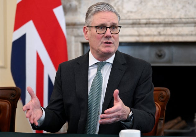 Prime Minister Keir Starmer attends a meeting to discuss the US-Israeli conflict with Iran and the impact on the Strait of Hormuz, in London, Monday, March 30, 2026.