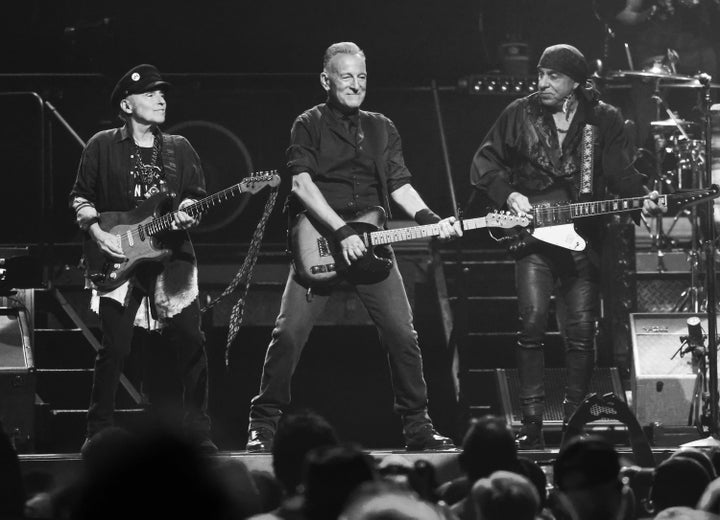 Nils Lofgren, Bruce Springsteen, Steven Van Zandt & The E Street Band perform during the Land of Hope and Dreams American Tour on March 31, 2026, in Minneapolis, Minn.