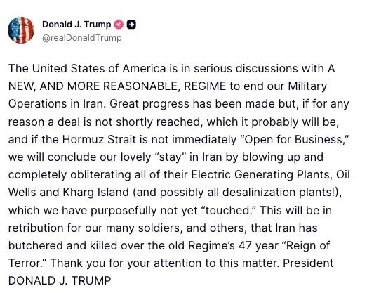 Donald Trump on Truth Social