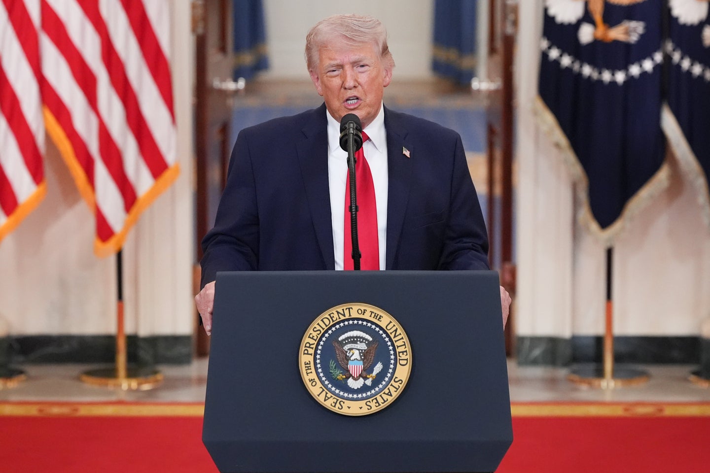 Tump Path Trump Offers No Timeline Or Path Forward In Meandering Iran War Address ...