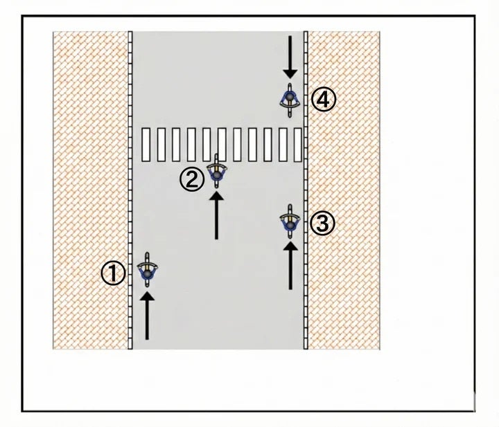 図の自転車、2台が「違反」です。どれかわかる？超基本の「走り方」、4月から青切符【クイズ】