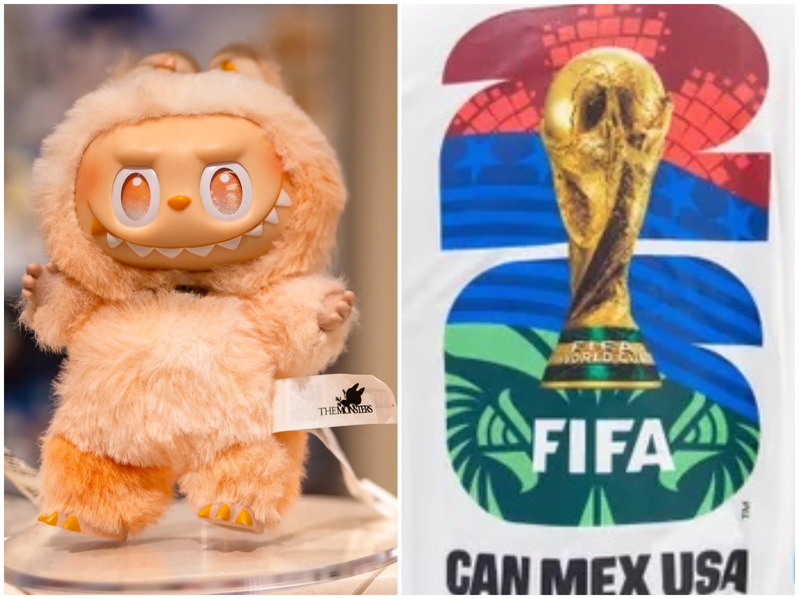 ラブブがFIFAワールドカップと驚きのコラボ。トロフィーを持ったぬいぐるみやペンライトなど発売【4月3日から】