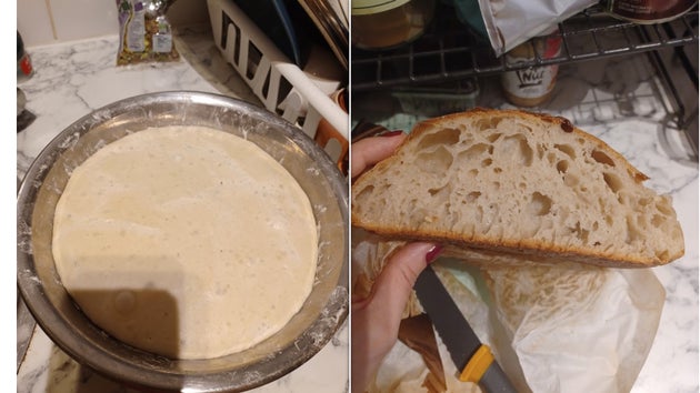  some perfectly fine!! resulting bread on the right