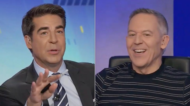 Jesse Watters and Greg Gutfeld on Wednesday’s episode of “The Five.”