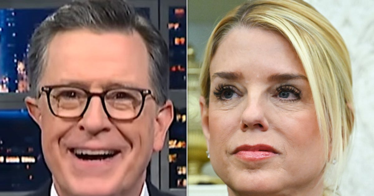 Stephen Colbert Taunts Pam Bondi With 5 'Heartfelt' Words After Trump ...