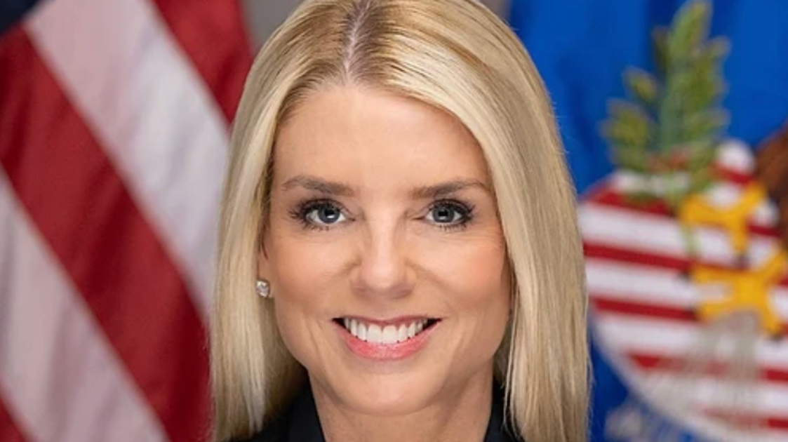 Guess Where Pam Bondi's Official DOJ Portrait Was Found After She Was Canned