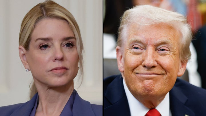 Former Attorney General Pam Bondi and President Donald Trump.