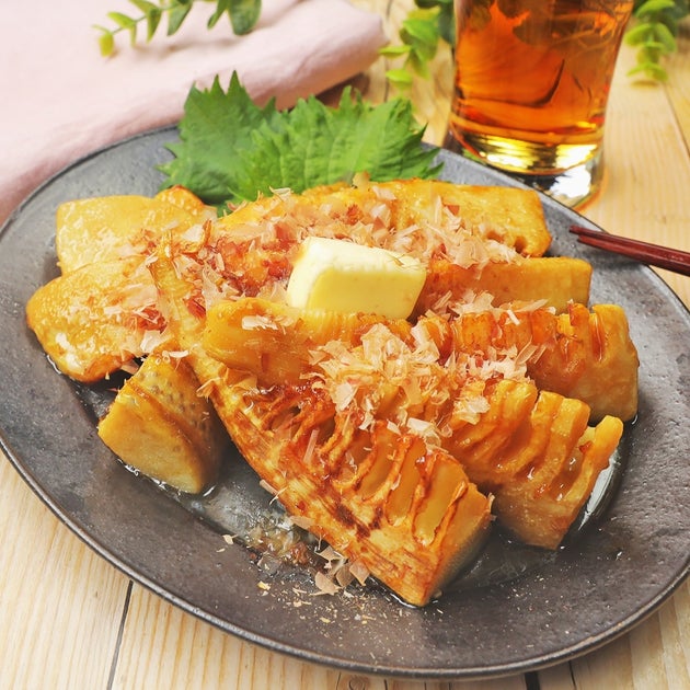 たけのこのおかかバターしょうゆ炒め