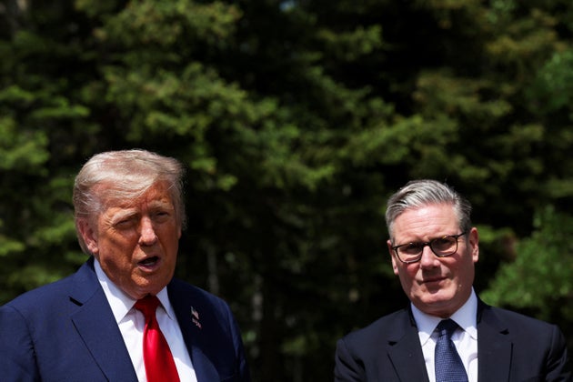 Keir Starmer and Donald Trump.