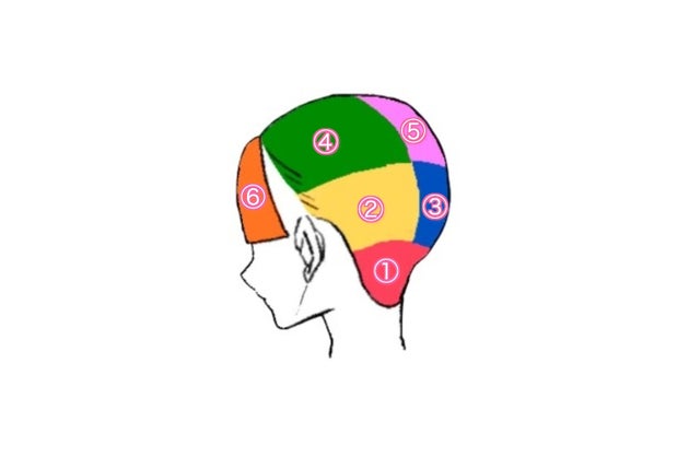耳から上を避けておく。 タオル乗せとくと下乾かしてる間に上の方も乾いてくれます。