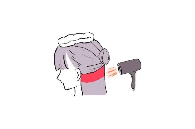 9割くらい乾いたらOK！