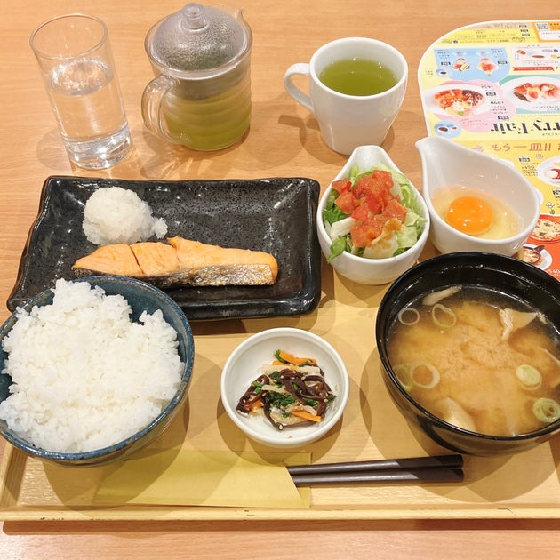ココス「銀鮭の朝定食～鬼おろし添え～」