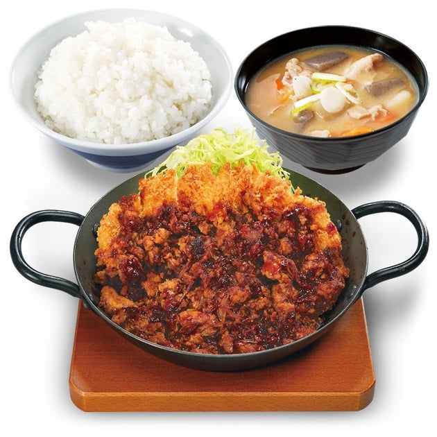 肉あんかけロースカツ定食