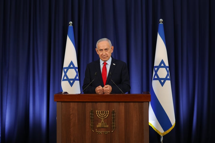Israeli Prime Minister Benjamin Netanyahu speaks during a press conference in Jerusalem, Thursday, March 19, 2026.