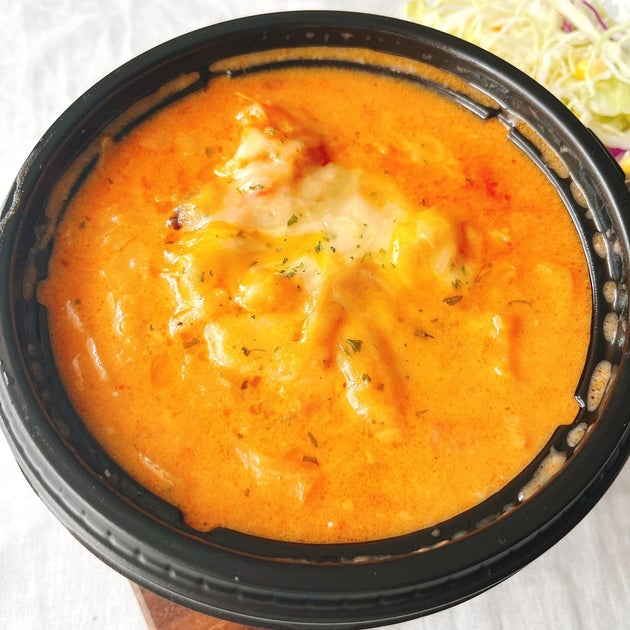 「煮込みキャベツのチーズトマトハンバーグ定食」