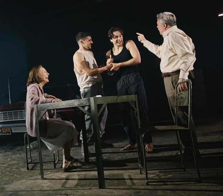 In addition to Metcalf and Lane, "Death of a Salesman" stars Christopher Abbott and Ben Ahlers as Biff and Happy Loman, respectively. 