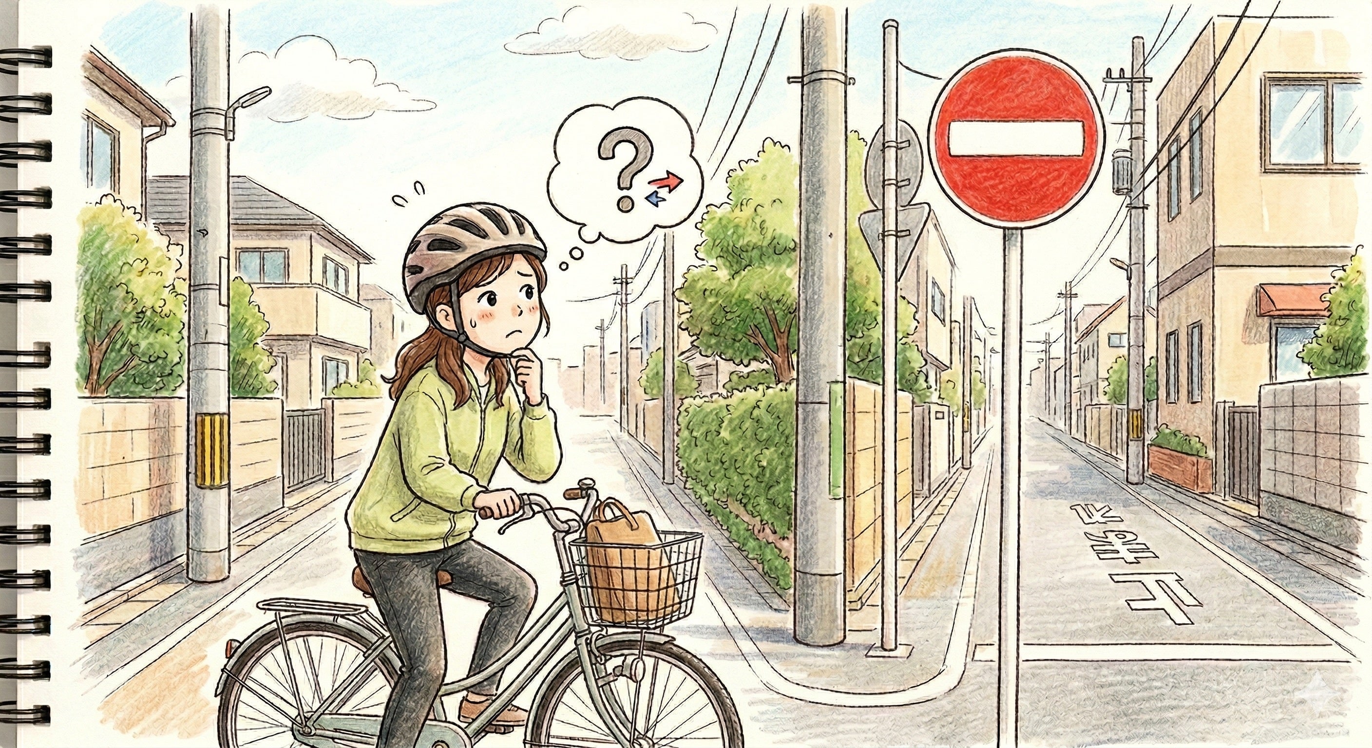 自転車は「一方通行」を逆走してもいい？⇨答えは“あの文字”次第…知らないと違反に【クイズ】