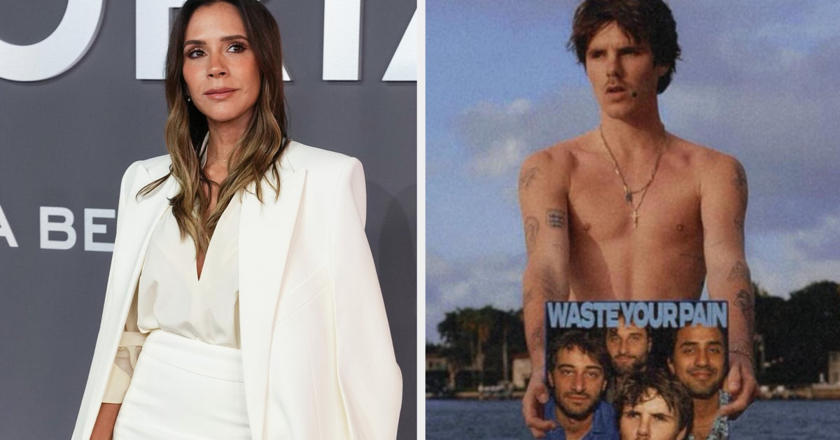 Victoria Beckham Cringes As Son Cruz Promotes New Single With Playful Nude Photo